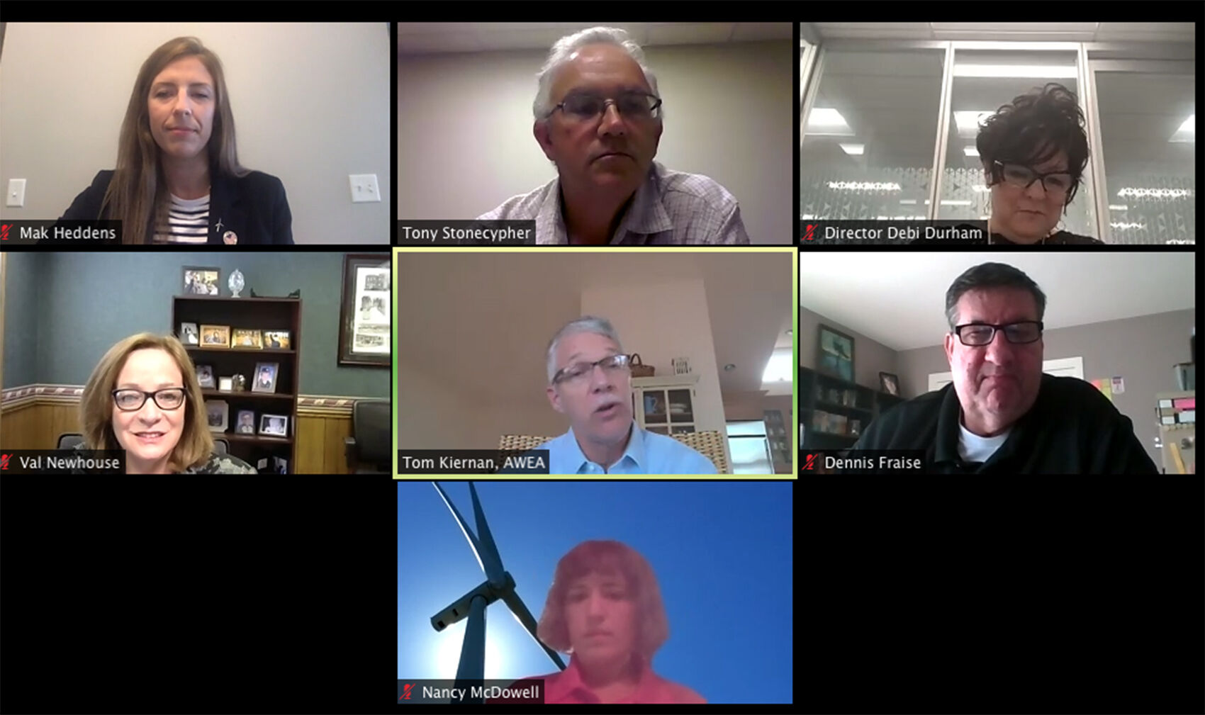 Virtual wind award ceremony